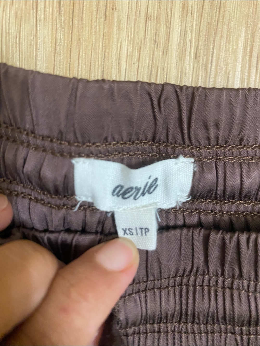 aerie Brown Cargo Joggers - Picture 2 of 4